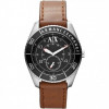 Horlogeband Armani Exchange AX1261 Leder Bruin 22mm