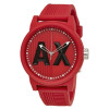 Horlogeband Armani Exchange AX1453 Silicoon Rood 22mm