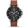 Horlogeband Armani Exchange AX1500 Leder Bruin 22mm