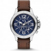 Horlogeband Armani Exchange AX1509 Leder Cognac 22mm