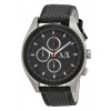 Horlogeband Armani Exchange AX1600 Leder Zwart 22mm