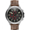 Horlogeband Armani Exchange AX1755 Leder Bruin 22mm