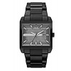 Horlogeband Armani Exchange AX2202 Staal Zwart 28mm