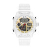 Horlogeband Armani AX2961.AX2963 Rubber Wit 24mm