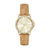 Horlogeband Armani Exchange AX4350 Leder Beige 18mm