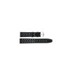 Horlogeband Tag Heuer CS3111 / BC0726 Leder Zwart 18mm