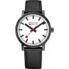 Horlogeband Mondaine BM20050 Leder Zwart 18mm