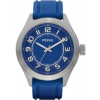 Horlogeband Fossil BQ1043 Silicoon Blauw 22mm