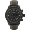 Horlogeband Fossil BQ1647 Leder Groen 22mm