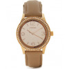 Horlogeband Fossil BQ1673 Leder Beige 18mm