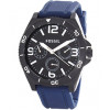 Horlogeband Fossil BQ2016 Silicoon Blauw 22mm