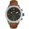 Horlogeband Fossil BQ2236 Leder Bruin 24mm