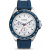 Horlogeband Fossil BQ2292 Silicoon Blauw 22mm