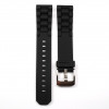 Horlogeband Tag Heuer BT0711 / BT0707 / WAC1210 / WAC1211 Rubber Zwart 17mm
