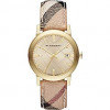 Horlogeband Burberry BU9025 / BU9026 Leder Multicolor 20mm