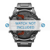 Horlogeband Diesel DZ7315 / DZ7374 Staal Antracietgrijs 28mm