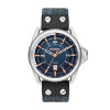 Horlogeband Diesel DZ1727 Leder/Textiel Blauw 24mm
