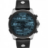 Horlogeband Diesel DZT2001 Leder Zwart 24mm