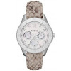 Horlogeband Fossil ES3124 Leder Beige 18mm