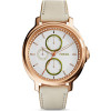 Horlogeband Fossil ES3930 Leder Beige 18mm
