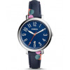 Horlogeband Fossil ES4132 Leder Blauw 14mm