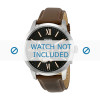 Horlogeband Fossil ME3061 Leder Bruin 22mm