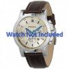 Horlogeband Fossil FS4248 Leder Bruin 22mm