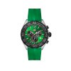 Horlogeband Tag Heuer BT0745 Rubber Groen 21.5mm