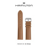 Horlogeband Hamilton H690.685.106 Leder Bruin 22mm