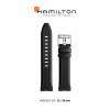 Horlogeband Hamilton H82515330 / H691825100 Rubber Zwart 22mm