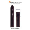 Horlogeband Hamilton H690325100 / H690.325.100 Leder Bruin 20mm