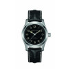 Horlogeband Hamilton H70605731 / H001.70.605.731.01 Leder Zwart 22mm