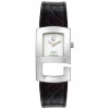 Guess horlogeband I20018L1 / 20018L1 Leder Zwart + zwart stiksel