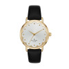Horlogeband Kate Spade New York KSW9018 Leder Zwart 16mm