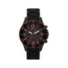 Horlogeband Marc by Marc Jacobs MBM2585 Silicoon Zwart 22mm
