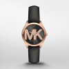 Horlogeband Michael Kors MK2860 Leder Zwart 16mm
