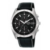 Horlogeband Lorus RM371AX9 / VD57-X015 / RP118X Leder Zwart 22mm