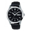 Horlogeband Lorus VX43-X097 / RXN27DX9 / RHG087X Leder Zwart 20mm