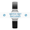 Horlogeband Skagen 358XSSLBC / 271SSLB / 358XSSLB / 358XSSLBB / 358XSSLBD Leder Zwart 12mm