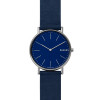 Horlogeband Skagen SKW6481 Leder Blauw 20mm