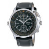 Horlogeband 7T62-0HM0 / SNAB73P1 / 4LP5JB Leder Zwart 24mm