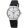 Horlogeband Seiko Premier / SXB431P1 / 7N89 0AY0 / L0G1011J0 Leder Zwart 16mm