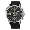 Horlogeband Seiko V172-0AL0 / SSC135P1 Leder/Textiel Zwart