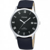 Horlogeband Pulsar PQ052X / VX42-X355 Leder Zwart 20mm