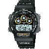 Horlogeband Casio W-727H / 71602198 Kunststof/Plastic Zwart 19mm