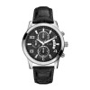 Horlogeband Guess W0076G1 Leder Zwart 22mm