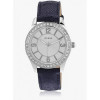 Horlogeband Guess W0351L1BL Leder Blauw 18mm
