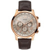 Horlogeband Guess W0380G4 Leder Donkerbruin 22mm