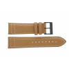 Horlogeband Nautica A14633G Leder Cognac 24mm
