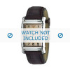 Horlogeband Armani AR0234 / AR0402 Leder Donkerbruin 26mm